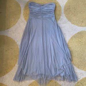 FREE PEOPLE strapless lace layered dress M